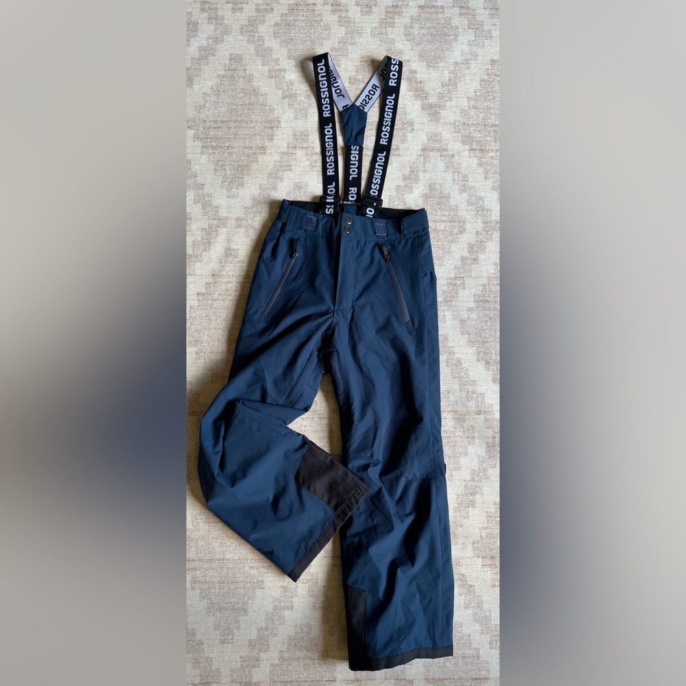 Rossignol Kids Navy Ski Pants with Suspenders size 10